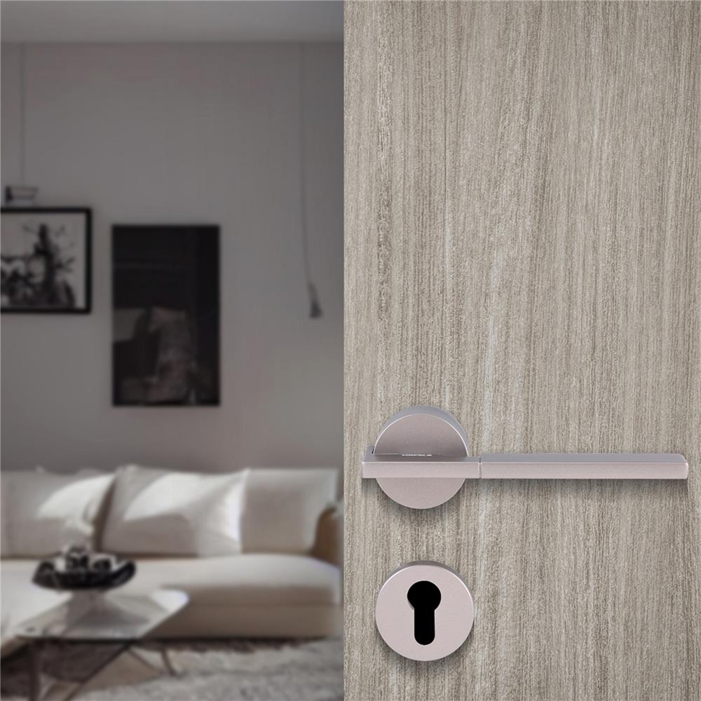 มือจับก้านโยกห้องทั่วไป MORTISE HAFELE 489.11.046 สีเทาดำ