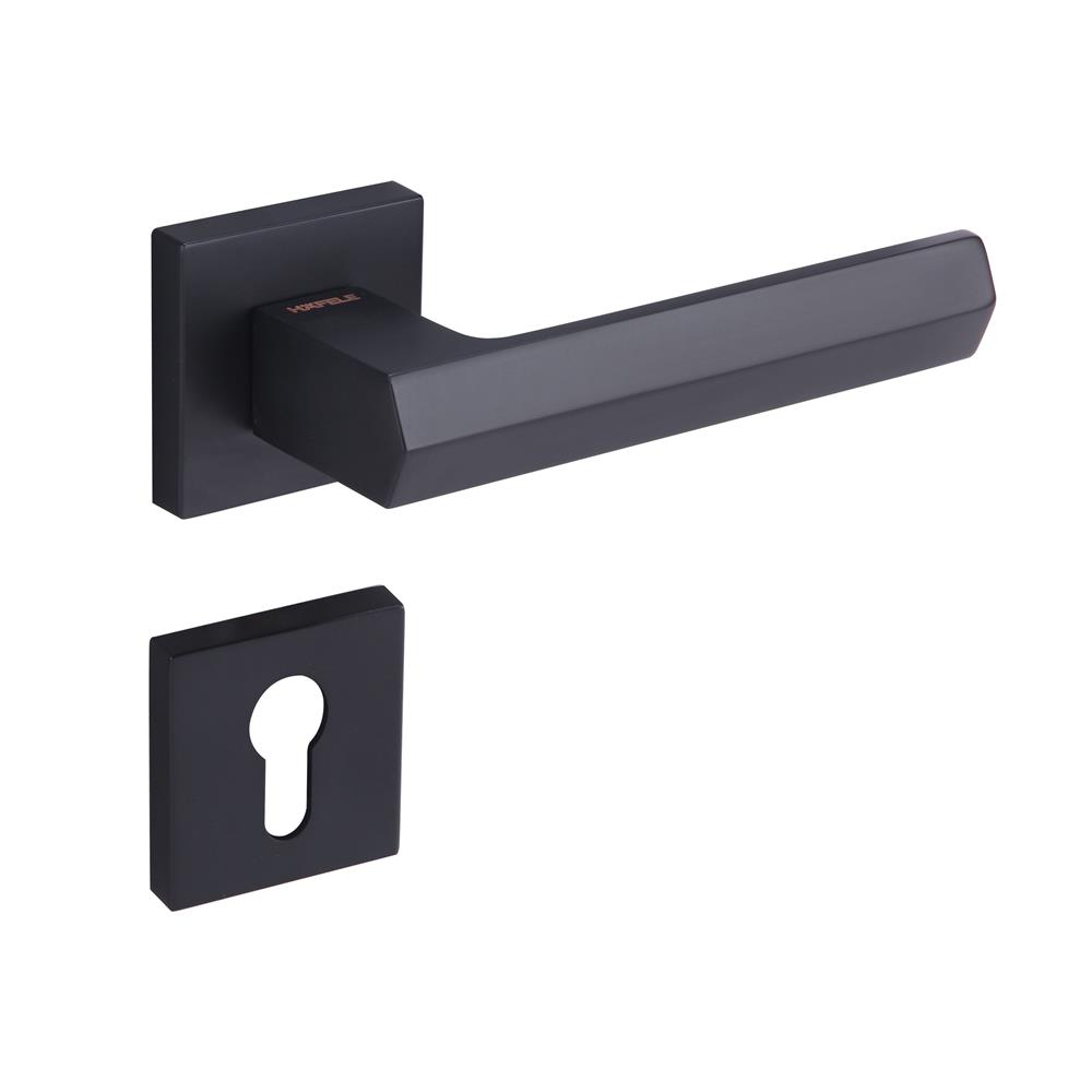 มือจับก้านโยกห้องทั่วไป MORTISE HAFELE 489.11.042 สีดำด้าน