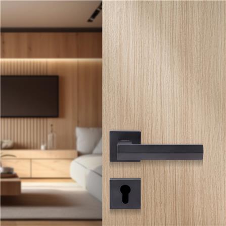 มือจับก้านโยกห้องทั่วไป MORTISE HAFELE 489.11.042 สีดำด้าน_3