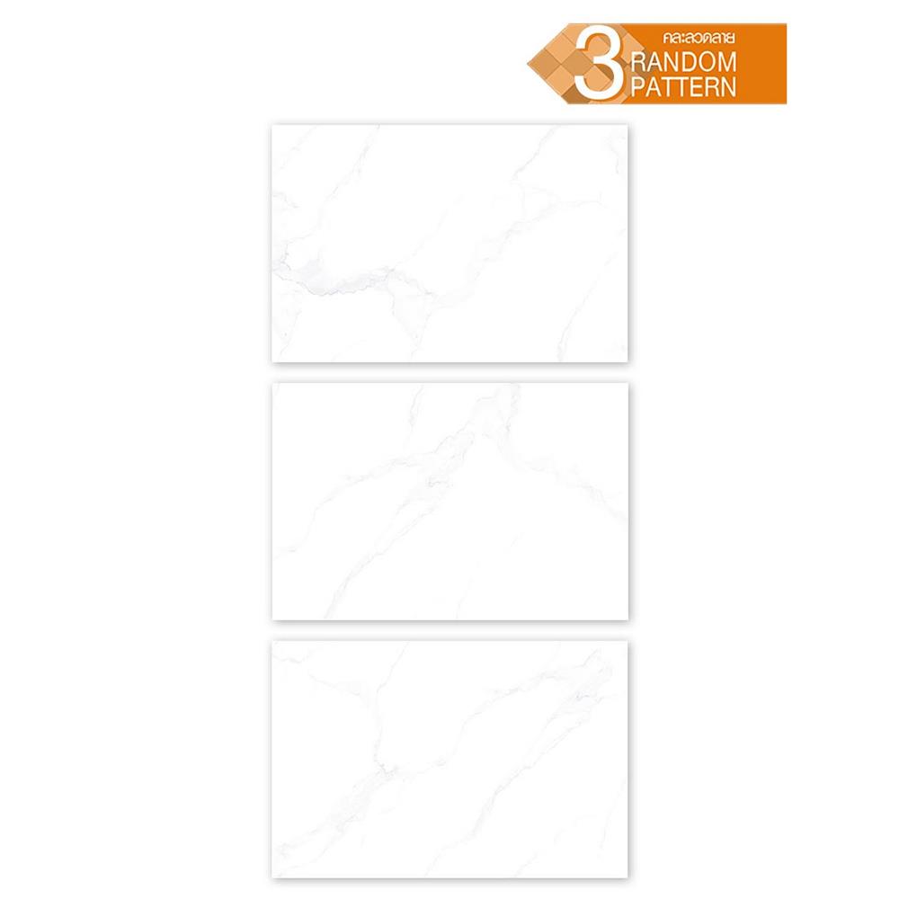 กระเบื้องพื้นพอร์ซเลน 60x90 ซม.TARA ซิกน่าเบียงโค่ ขาว 1.62 ตร.ม.