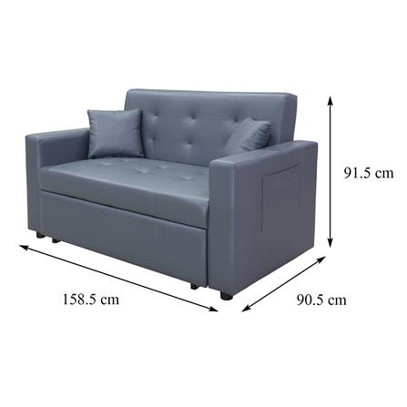 โซฟาเบด FURDINI FINN PVC สีเทา_6