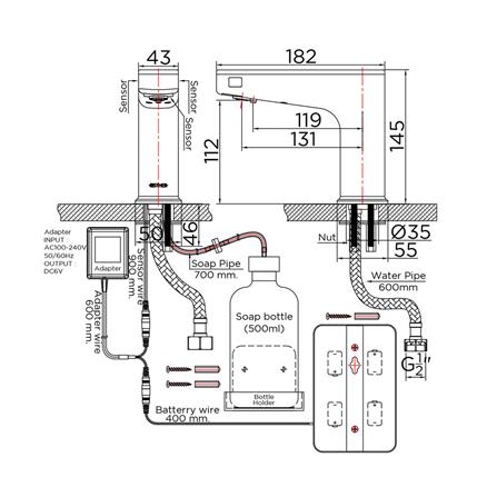 ก๊อกอ่างล้างหน้าอัตโนมัติ ESTHER EF-02-015-50(WL)_2