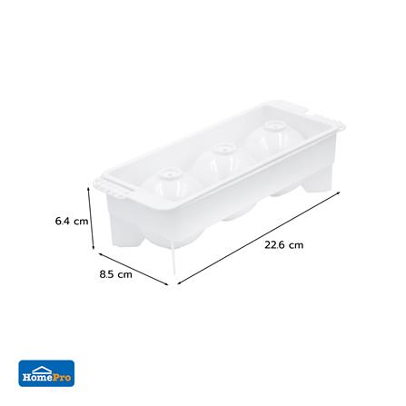 ที่ทำน้ำแข็งทรงกลม 3 ลูก KECH สีขาว_6