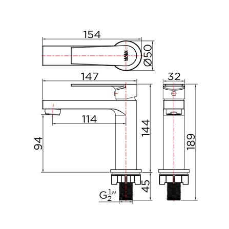 ก๊อกอ่างล้างหน้าเดี่ยว KARAT FAUCET KF-76-610-50_2