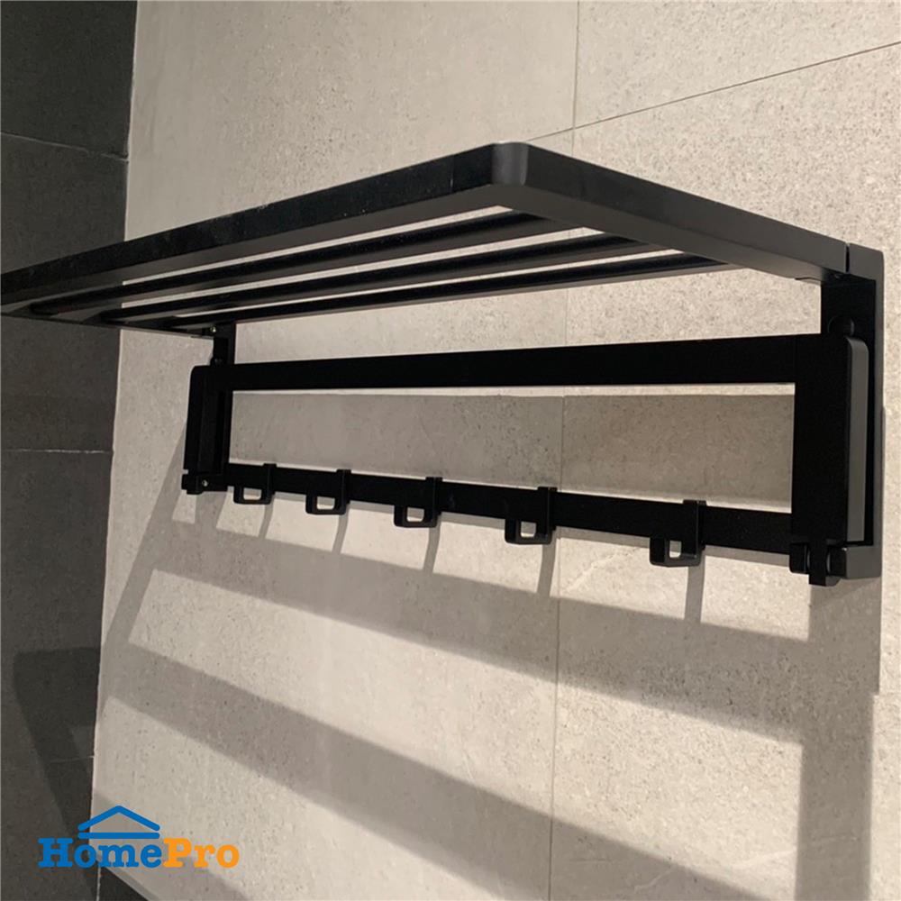 ชั้นวางพร้อมราว RASLAND RA W1533-W5566-BK สีดำ