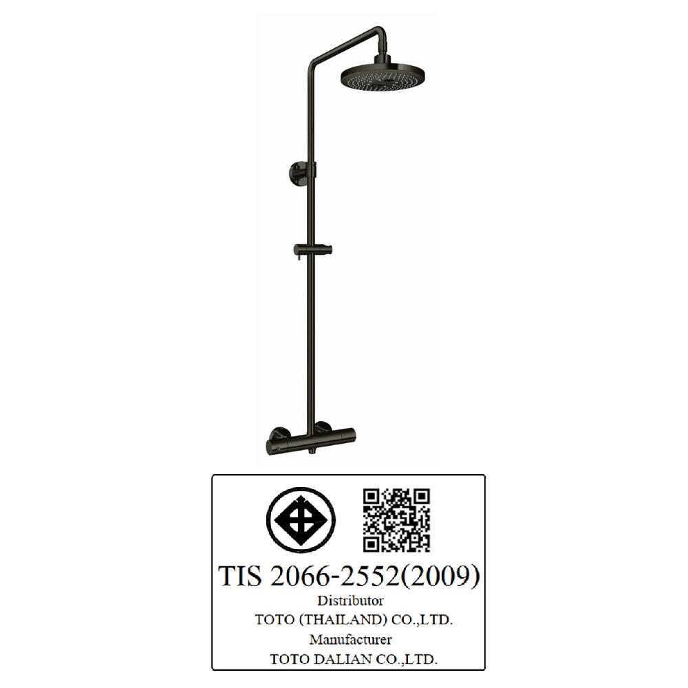 ฝักบัว RAIN SHOWER ผสม TOTO TBW01404TA-MBL สีดำ