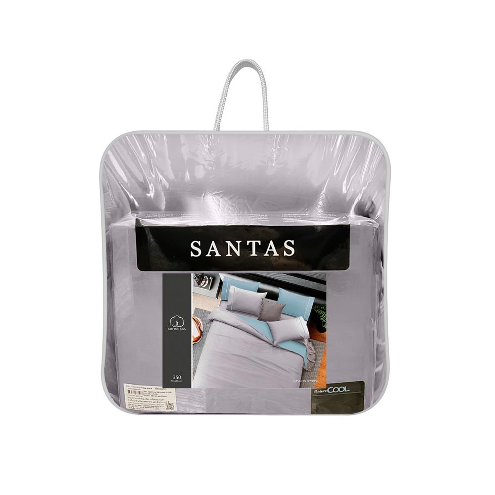 ชุดผ้าปูที่นอน 6 ฟุต 7 ชิ้น SANTAS COTTON USA CASA GR