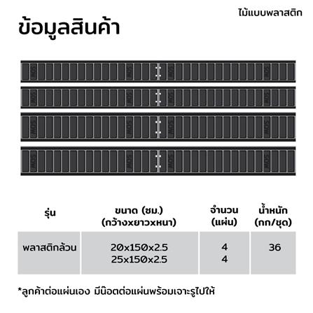 ไม้แบบพลาสติกหล่อเสา SON OF WOOD 20x20x300 ซม._7