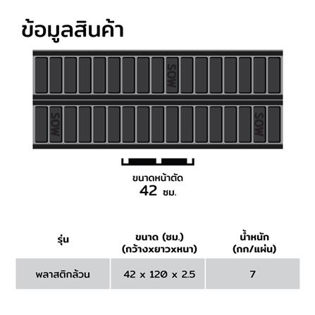 ไม้แบบพลาสติกหล่อคาน SON OF WOOD 42x120x2.5 ซม._6