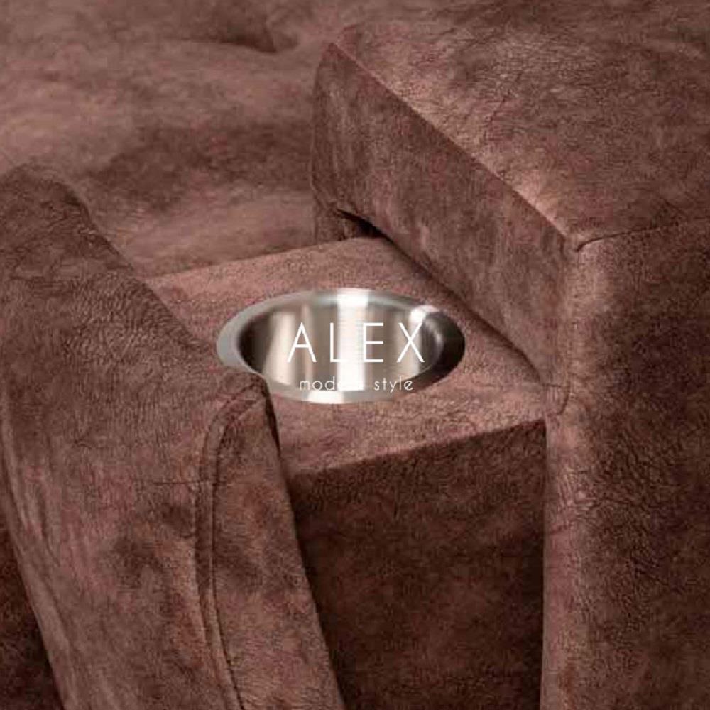 โซฟาเข้ามุมซ้าย AS FURNITURE ALEX CRBWU38 สีน้ำตาล