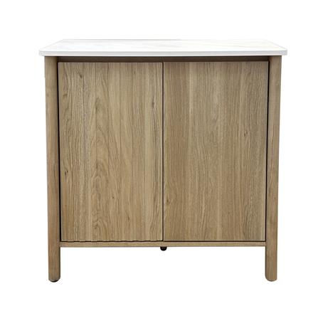 ตู้เตี้ยบานเปิด FURDINI TERRA 80 ซม. สีโอ๊ค/ลายหิน_1