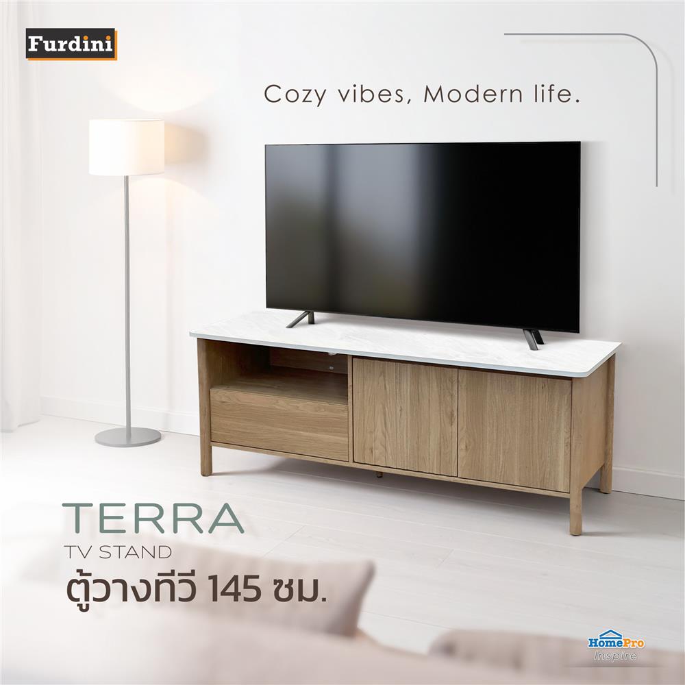 ตู้วางทีวี FURDINI TERRA 145 ซม. สีโอ๊ค