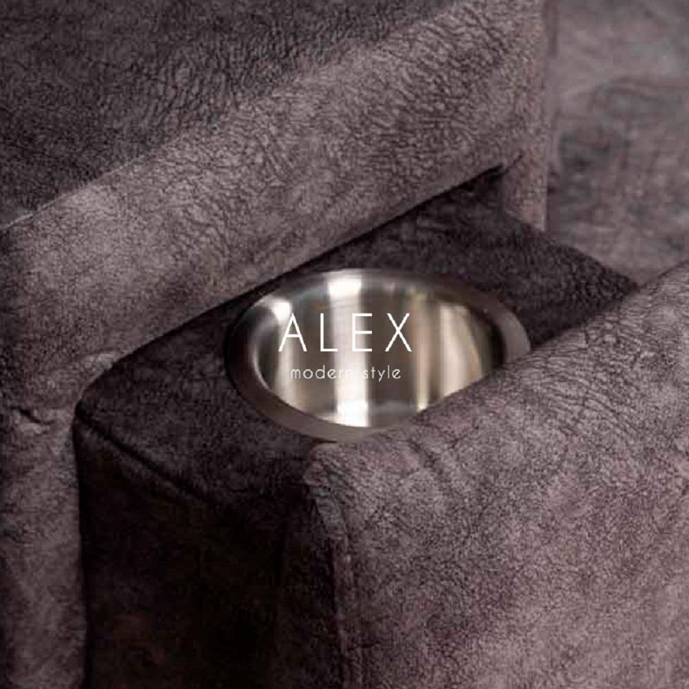 โซฟาเข้ามุมขวา AS FURNITURE ALEX CLGYU40 สีเทาเข้ม