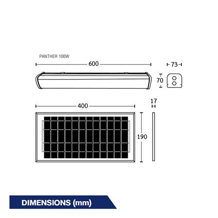 รางนีออน SOLAR BEC PANTHER 100 วัตต์ DAYLIGHT/COOL WHITE/WARM WHITE สีขาว_5