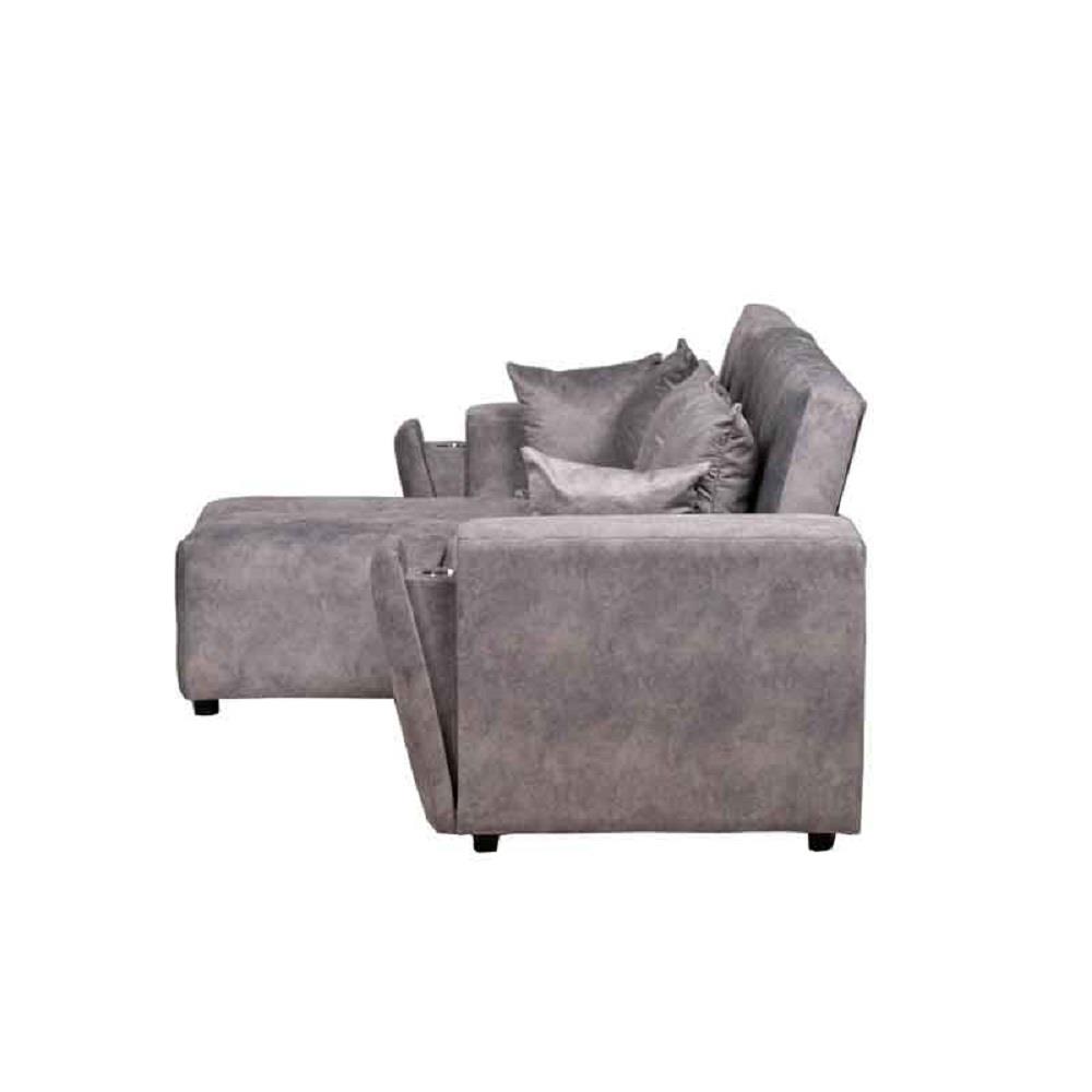 โซฟาเข้ามุมซ้าย AS FURNITURE ALEX CRGYU58 สีเทาอ่อน