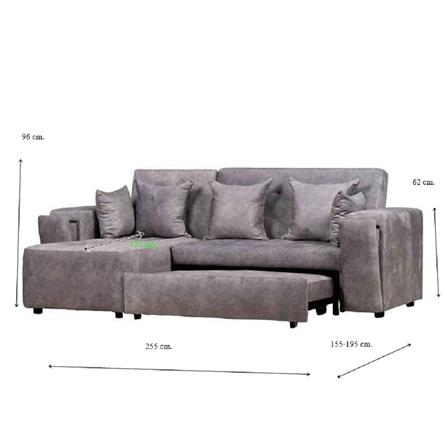 โซฟาเข้ามุมซ้าย AS FURNITURE ALEX CRGYU58 สีเทาอ่อน_9