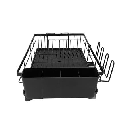 ชั้นคว่ำจาน 1 ชั้น พร้อมถาดรองน้ำและที่เก็บช้อนและเขียง KECH BLACKY_1