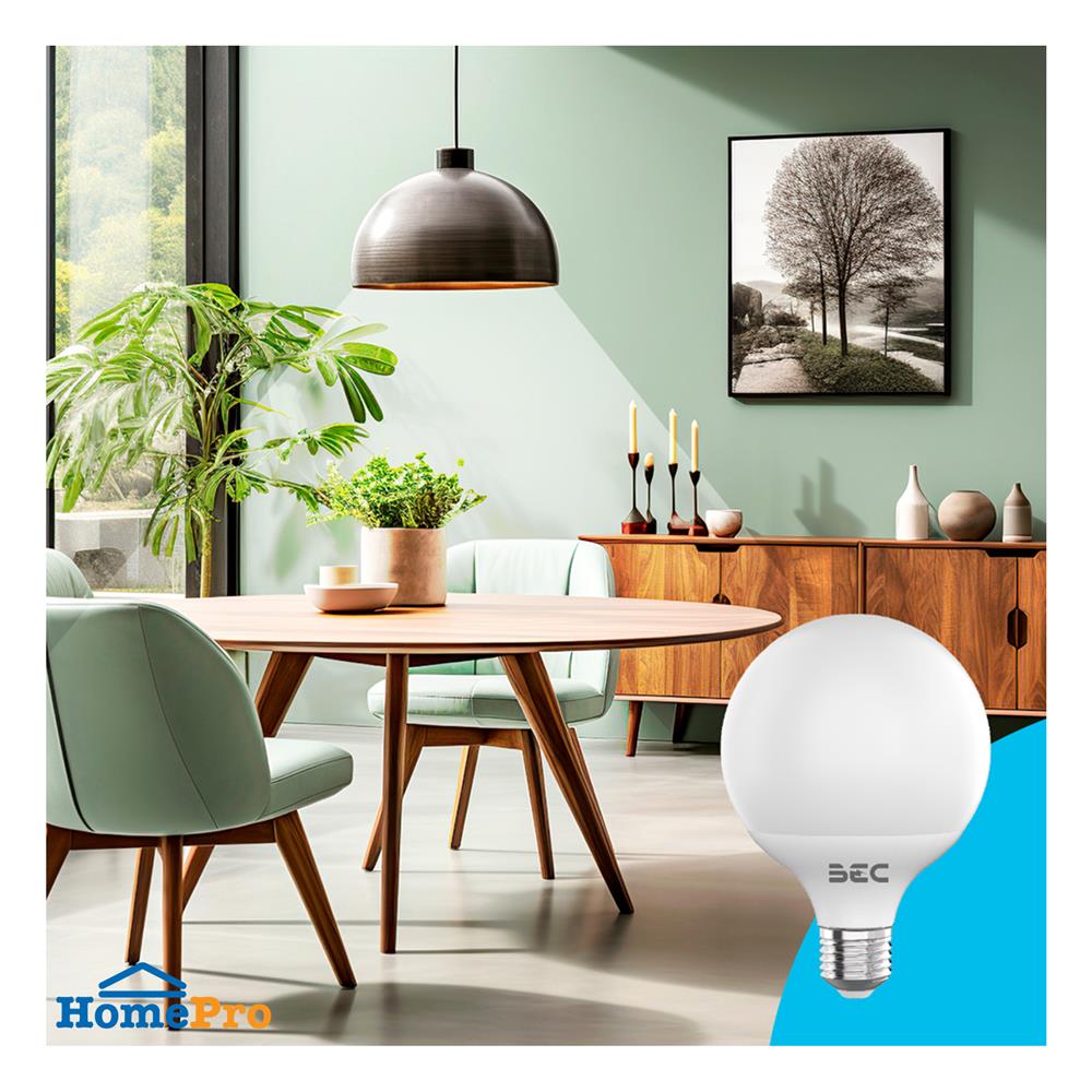 หลอด LED BEC G95 GLOBE 12 วัตต์ DAYLIGHT E27