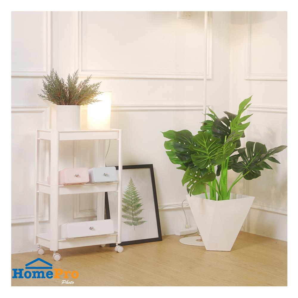 ชั้นวางของ 3 ชั้น STACKO VODA 40X22.5X64 ซม. สีขาว