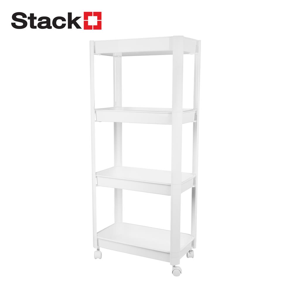 ชั้นวางของ 4 ชั้น STACKO VODA 40X22.5X91.5 ซม. สีขาว_0