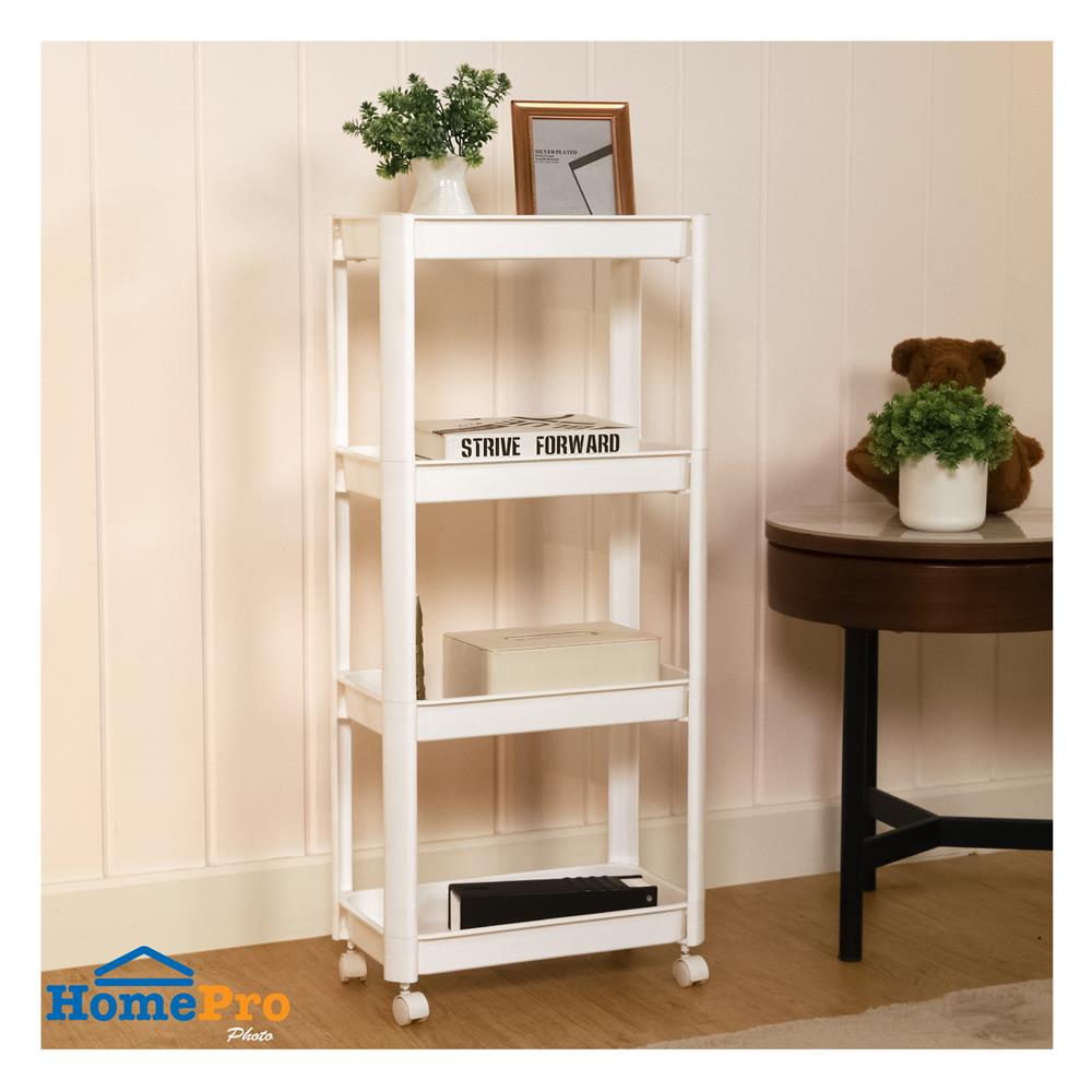 ชั้นวางของ 4 ชั้น STACKO VODA 40X22.5X91.5 ซม. สีขาว