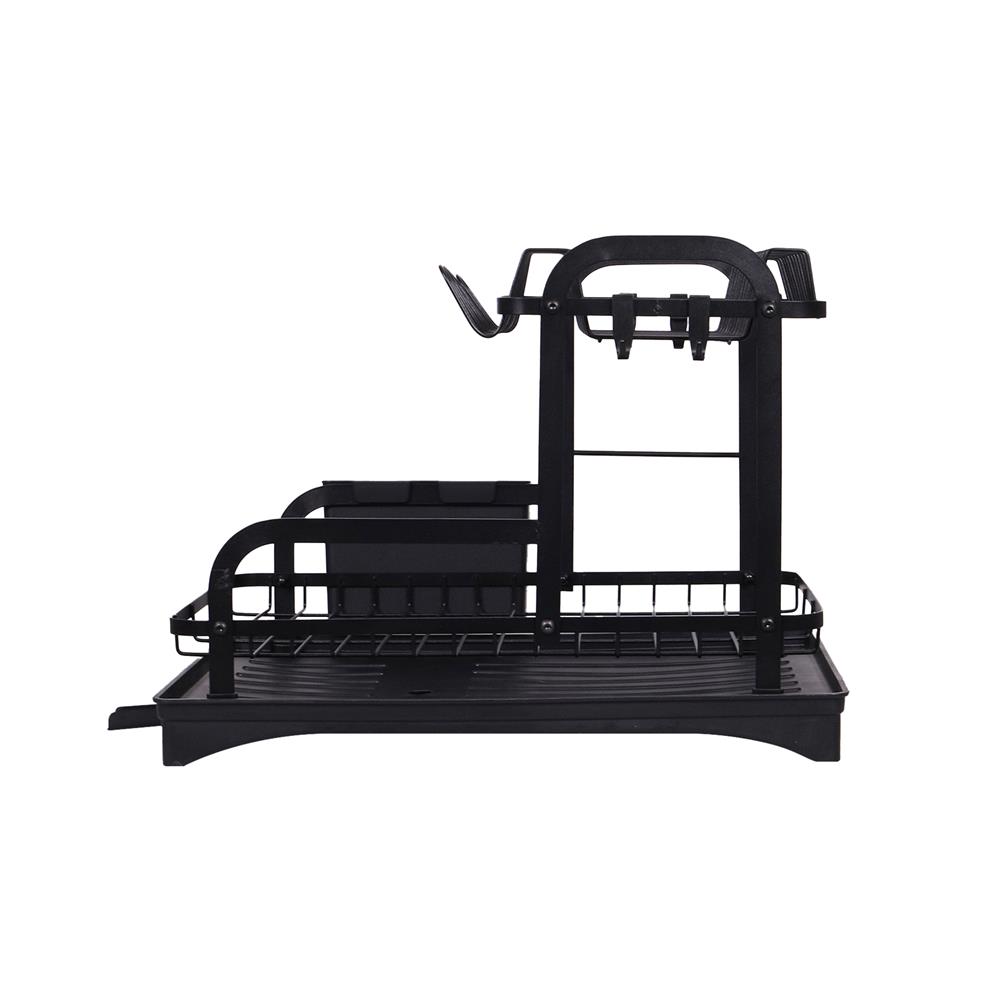 ชั้นคว่ำจาน 2 ชั้น พร้อมที่เก็บช้อนและเขียง KECH BLACKY