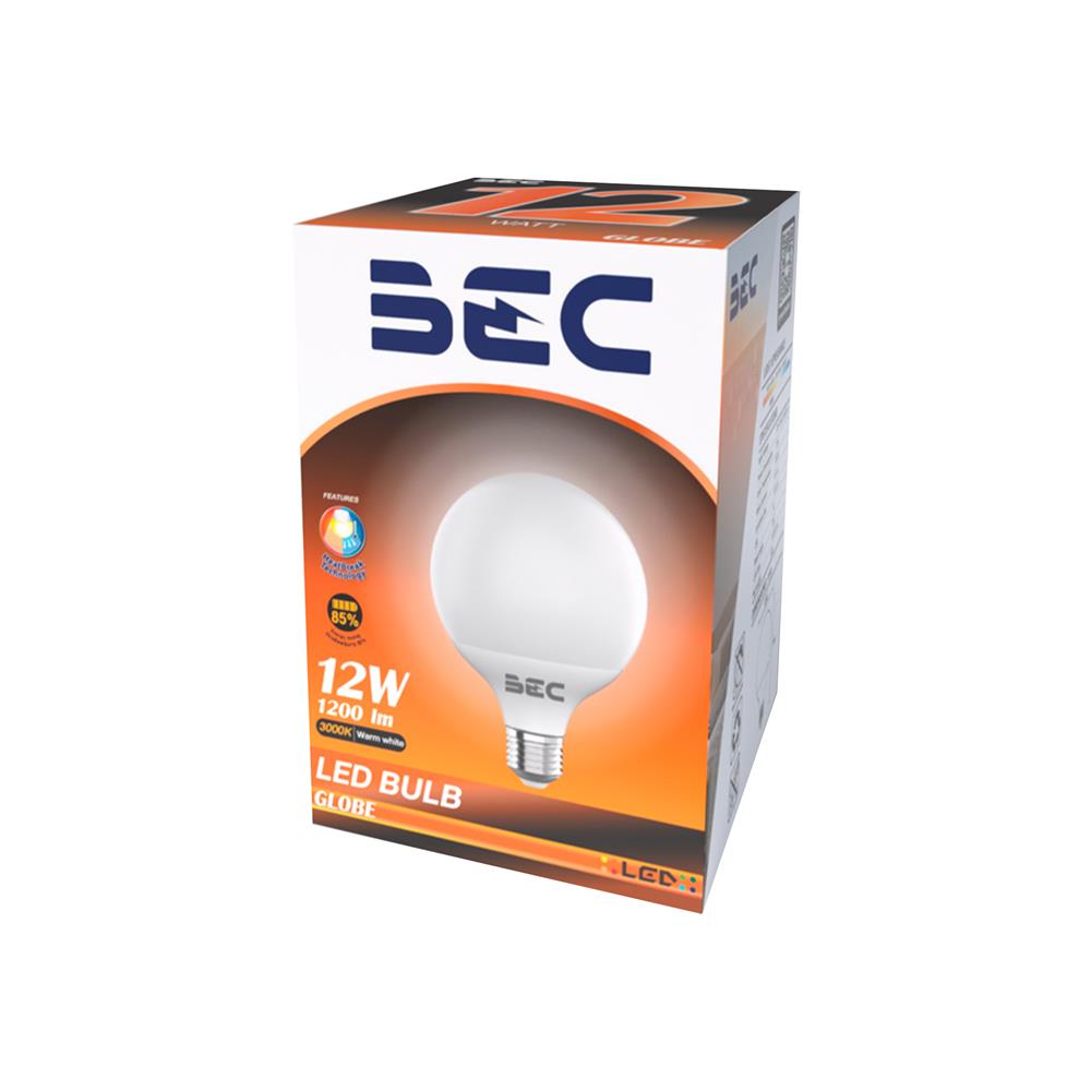 หลอด LED BEC G95 GLOBE 12 วัตต์ WARM WHITE E27