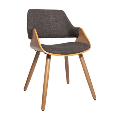 เก้าอี้ห้องอาหาร FURINTREND BJORN สีเทาเข้ม_1