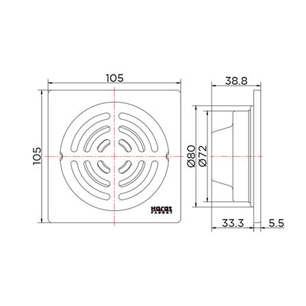 ตะแกรงกันกลิ่น KARAT FAUCET KA-06-832-ST 4 นิ้ว_3