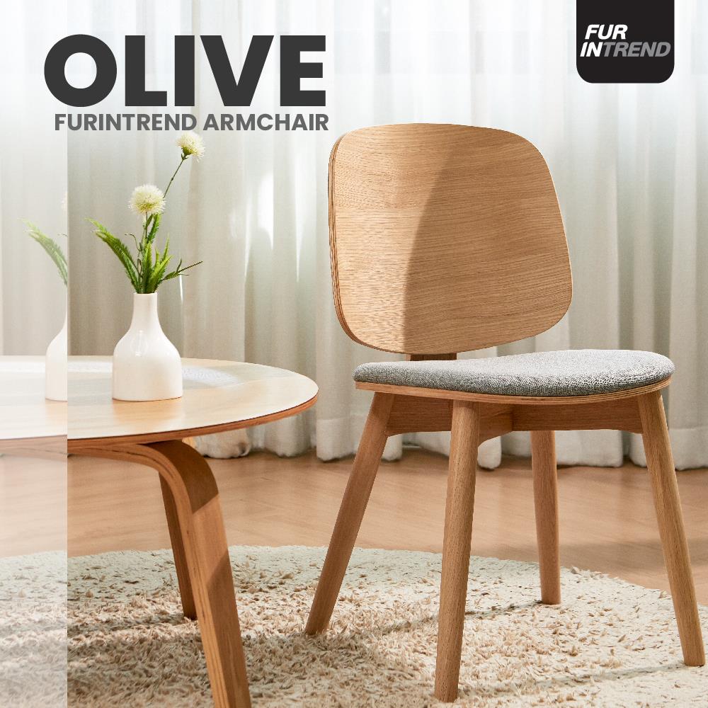 เก้าอี้ห้องอาหาร FURINTREND OLIVE สีน้ำตาล