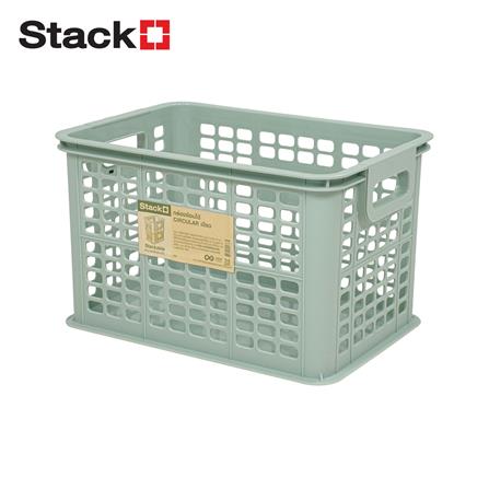 กล่องซ้อนได้ STACKO CIRCULAR 27.5x38.7x24 ซม. สีเขียว_1