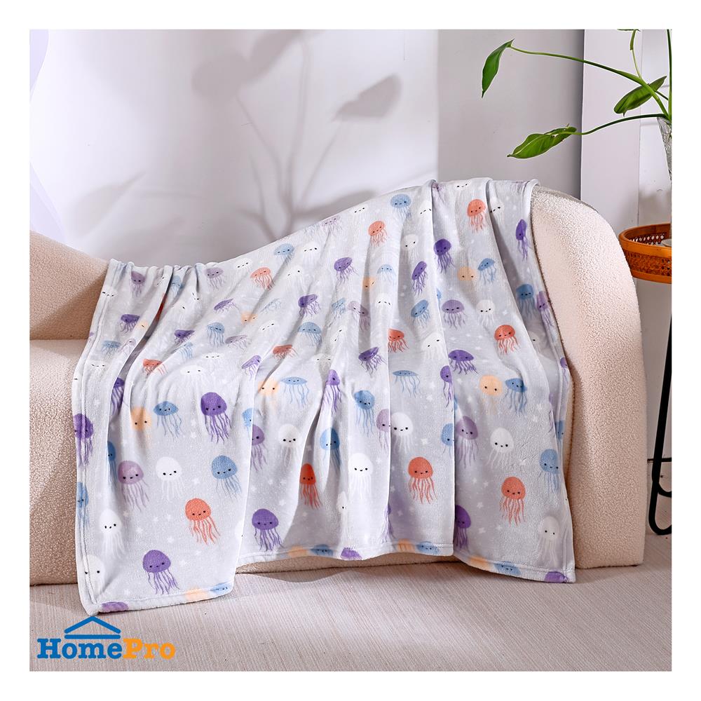 ผ้าห่ม HOME LIVING STYLE JELLYFISH 50X60 นิ้ว สี GREY