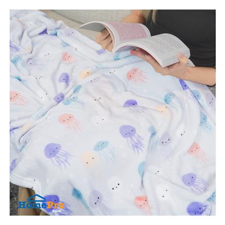 ผ้าห่ม HOME LIVING STYLE JELLYFISH 50X60 นิ้ว สี GREY_7