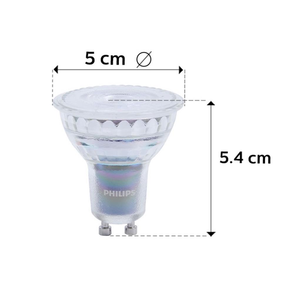 หลอด LED PHILIPS MR16/PAR 4.6 วัตต์ WARM WHITE GU10