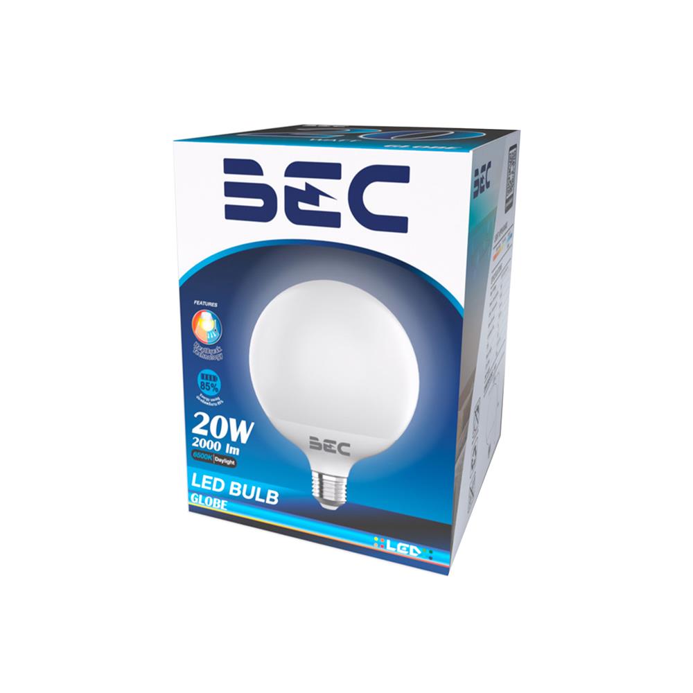 หลอด LED BEC G120 GLOBE 20 วัตต์ DAYLIGHT E27
