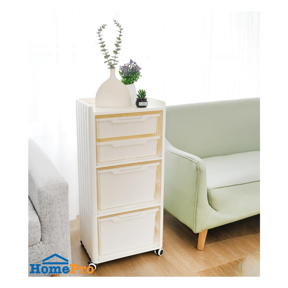 ตู้บานเปิดบน 3 ชั้น STACKO VENUS 41X30X88 ซม. สีขาว