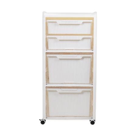 ตู้บานเปิดบน 3 ชั้น STACKO VENUS 41X30X88 ซม. สีขาว_2