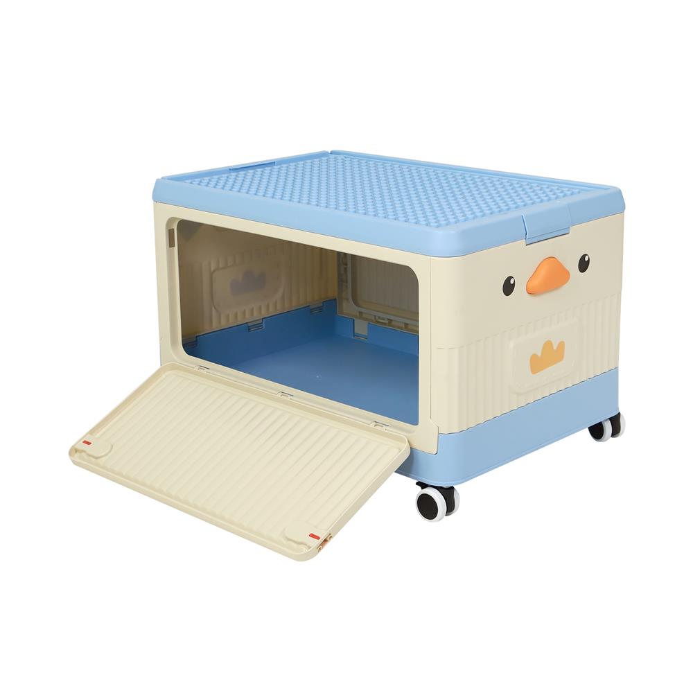 กล่องเก็บของ STACKO KID DUCK SIZE M 54X36X34 ซม. สีฟ้า