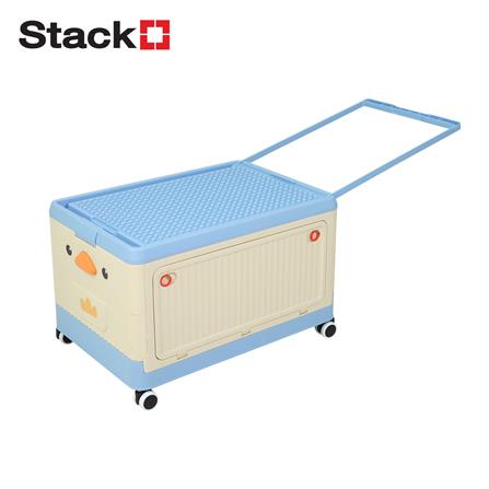 กล่องเก็บของ STACKO KID DUCK SIZE M 54X36X34 ซม. สีฟ้า