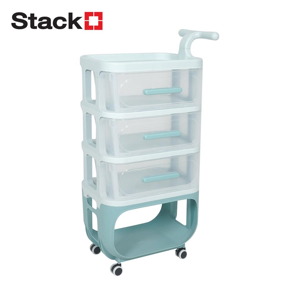 ชั้นวางของ 4 ชั้น STACKO KID VIVE 50X32X94 ซม. สีฟ้า_1