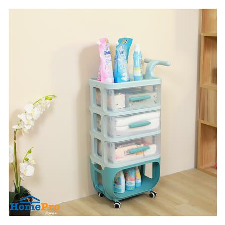 ชั้นวางของ 4 ชั้น STACKO KID VIVE 50X32X94 ซม. สีฟ้า_5