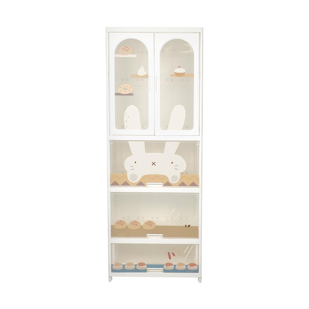 ตู้เสื้อผ้า 4 ชั้น STACKO RABBIT 58X40X157 ซม. สีขาว