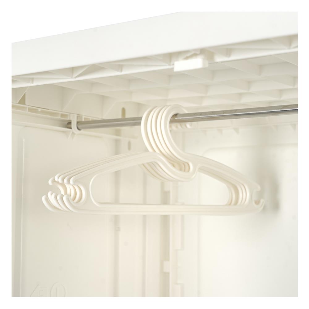 ตู้เสื้อผ้า 4 ชั้น STACKO RABBIT 58X40X157 ซม. สีขาว