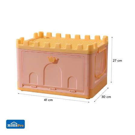 กล่องเก็บของ STACKO KID FORT SIZE S 41X30X27 ซม. สีชมพู_5