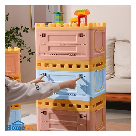 กล่องเก็บของ STACKO KID FORT SIZE M 53X37X34 ซม. สีฟ้า_5