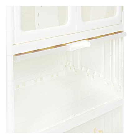 ตู้เสื้อผ้า 3 ชั้น STACKO RABBIT 58X40X133 ซม. สีขาว_4