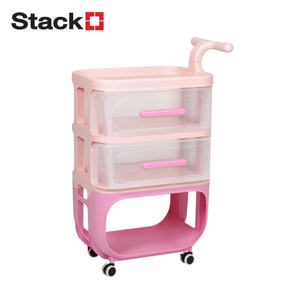 ชั้นวางของ 3 ชั้น STACKO KID VIVE 50X32X78 ซม. สีชมพู