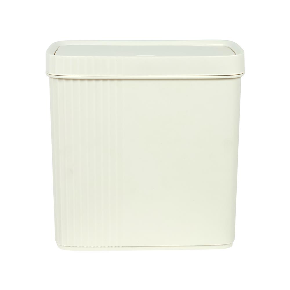 ถังขยะเหลี่ยมฝากด ACCO CLOUD 11 ลิตร สีครีม