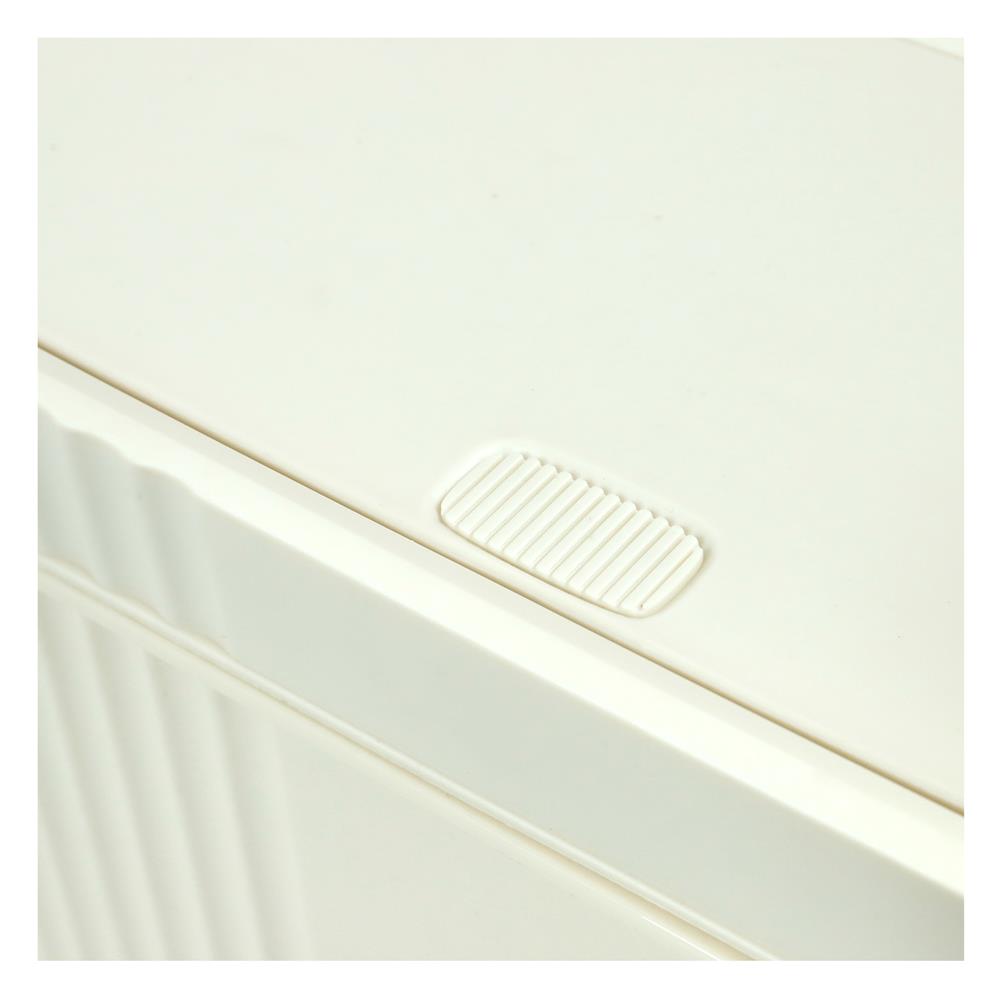 ถังขยะเหลี่ยมฝากด ACCO CLOUD 11 ลิตร สีครีม