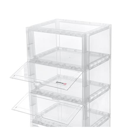 กล่องรองเท้า 5 ช่อง STACKO TOWER 35x28x88 ซม. สีใส_3